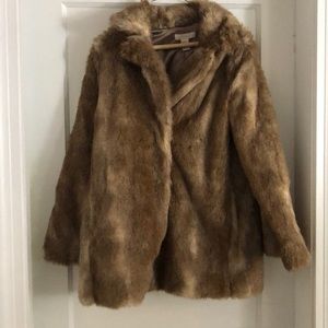 Faux fur jacket